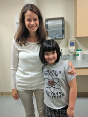 Elena with Dr. Hill-Kayser