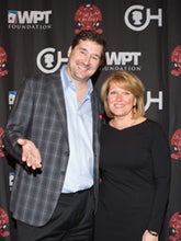 Phil Helmuth and Madeline Bell at the 2015 \"All In\" For Kids Poker Tournament