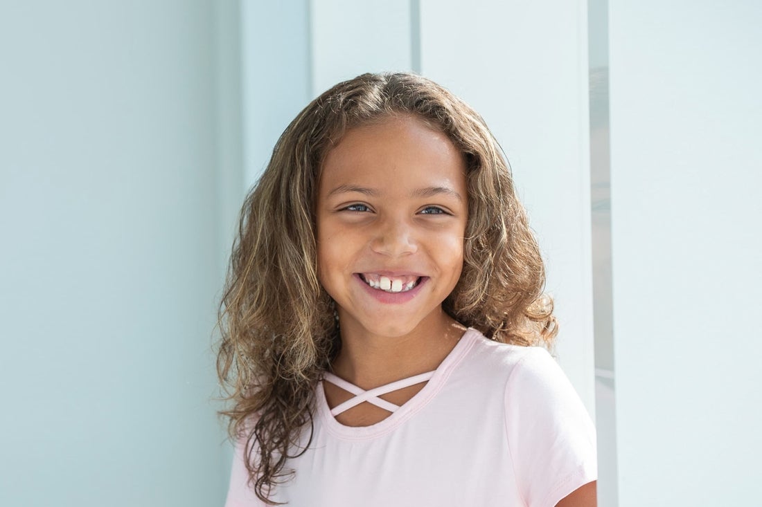 Young girl smiling