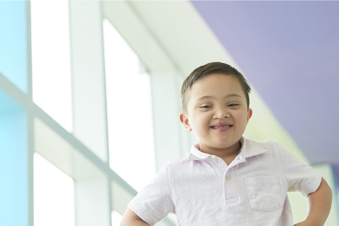 Young CHOP patient smiling