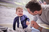 Toddler pulmonary patient with his father