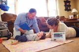 A Home Care visit with mother and child