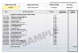 Sample home care bill