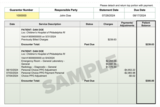 Sample hospital bill