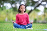 Girl doing yoga pose