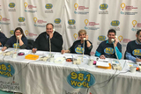 Volunteers taking phone calls at the WOGL Radiothon event