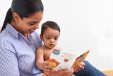 Mom reading to child