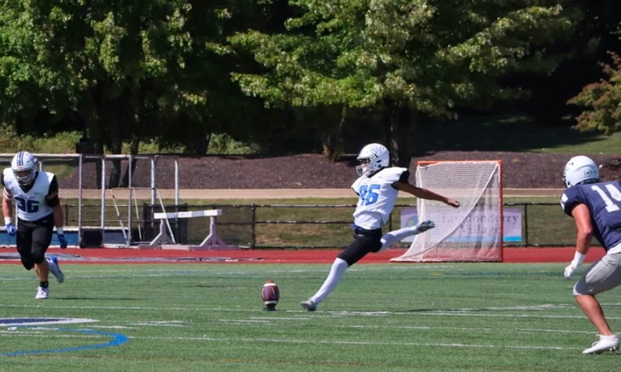 Antonio playing football