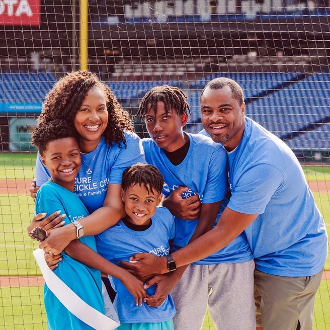 Cure Sickle Cell ambassador and his family