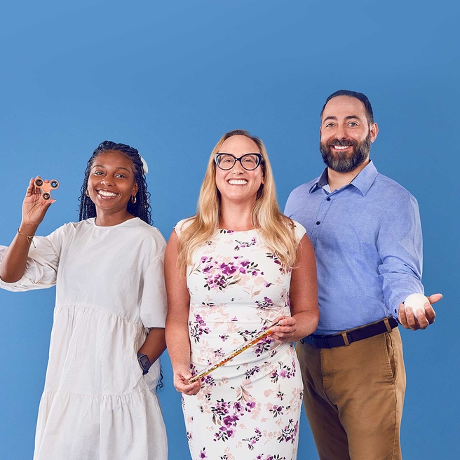 A group of social workers smiling.