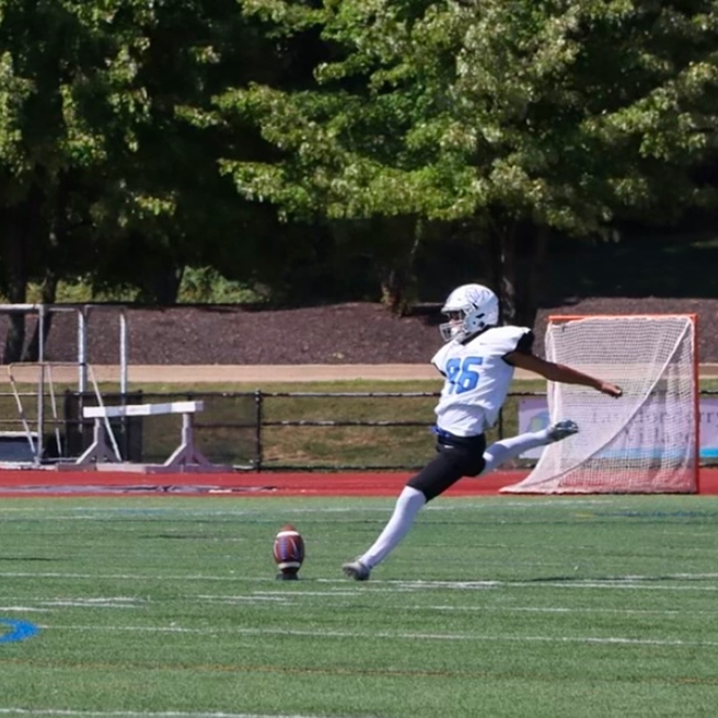 Antonio playing football