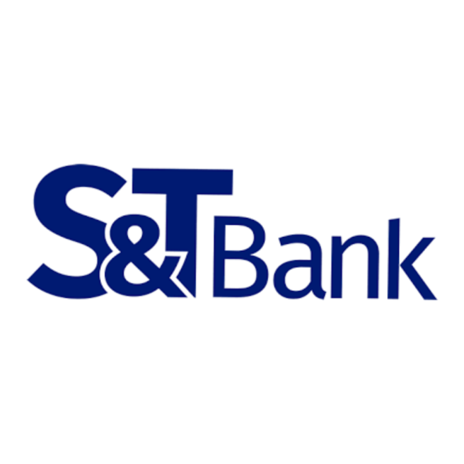 S&T Bank logo in blue