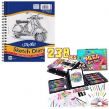 Paint Art Set and Sketch Pad
