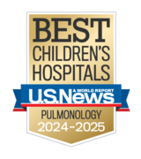 US News badge Best Children's Hospital Pulmonology 2024-25