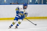 Morgan playing ice hockey