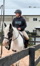 Hannah was an accomplished equestrian before acetabular dysplasia.