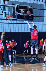 Laurence playing basketball