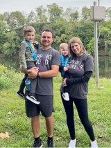 Family partner Ashley DiPaul and her family