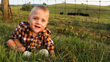 boy in field