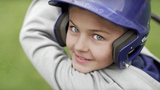 Daniel playing baseball