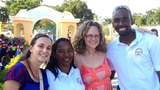 L to R: Dr. Turner, NPS Pediatric Nurse Ramona Cordero, former David N. Pincus Global Health Fellows, Drs. Lara Antkowiak ('09-'11) and Marc Callender ('11-'13)