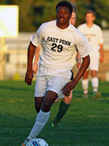 Joe playing soccer