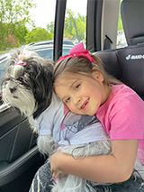 natalie and dog