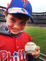 Nate at a Phillies game