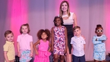 Karen Rogers from 6ABC, fashion show emcee, with our patient models