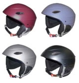 four ski/snowboard helmets