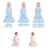 babies wearing halo sleepsack swaddle