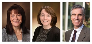 Lisa Young, Susan Furth, and Joseph St. Geme headshots