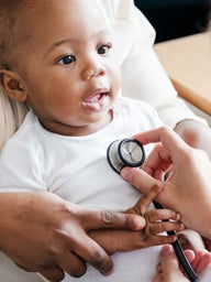 baby at doctor