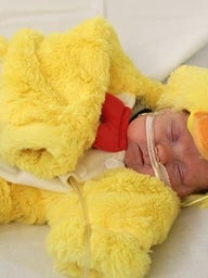 NICU infant in costume