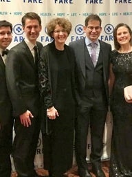 group of people at award event