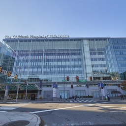 Exterior of CHOP main hospital in Philadelphia