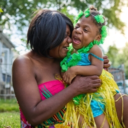 Klaire, with her mother, Diemmah