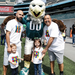 Huddle Up with Eagles Autism Challenge