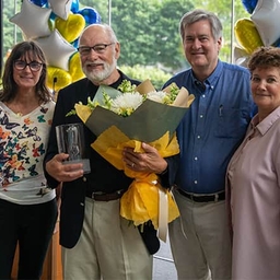 dr. peter phillips presented alex's lemonade stand foundation pitcher hope award