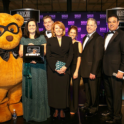 Group photo from Black Tie Tailgate