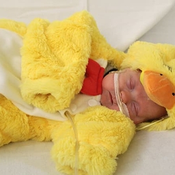 NICU infant in costume