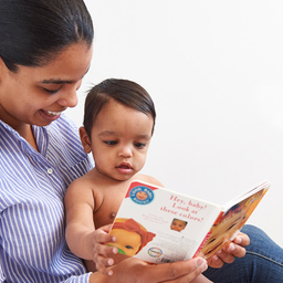 Mom reading to child