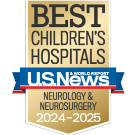 US News & World Report Best Children's Hospitals for Neurology 2024-2025 badge