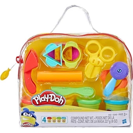 Play-Doh Starter Set 9-Piece Kit with Storage Tote & 4 Modeling Compound Cans