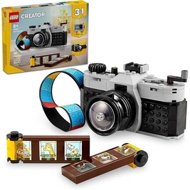 LEGO Creator 3 in 1 Retro Camera Toy, Transforms from Toy Camera to Retro Video Camera to Retro TV Set