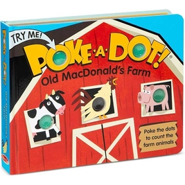 Melissa & Doug Children's Book - Poke-a-Dot: Old MacDonald’s Farm AND 10 Little Monkeys