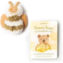 Slumberkins Honey Bear Board Book & Bee Mini