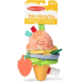 Melissa & Doug Ice Cream Take-Along Clip-On Infant Toy