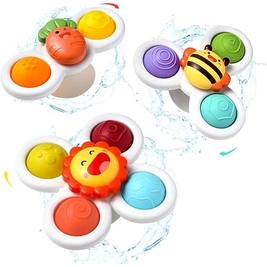 Hooku 3 Pcs Suction Cup Spinner Toys