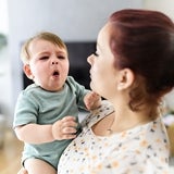 Mom with child coughing